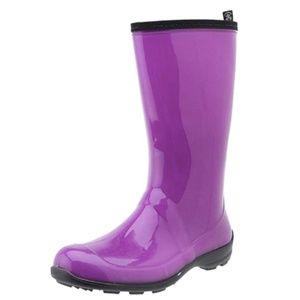 Kamik Women's Heidi Waterproof Rain Boot Purple 8
